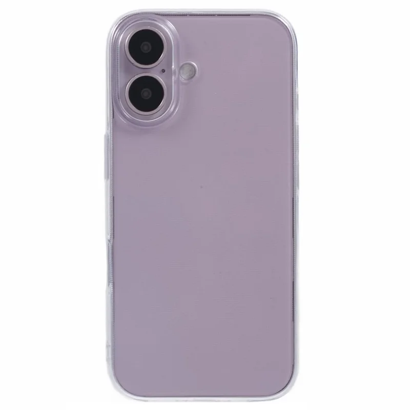 For iPhone 16 Plus Case Watermark-Free 2.0mm Clear Phone TPU Cover