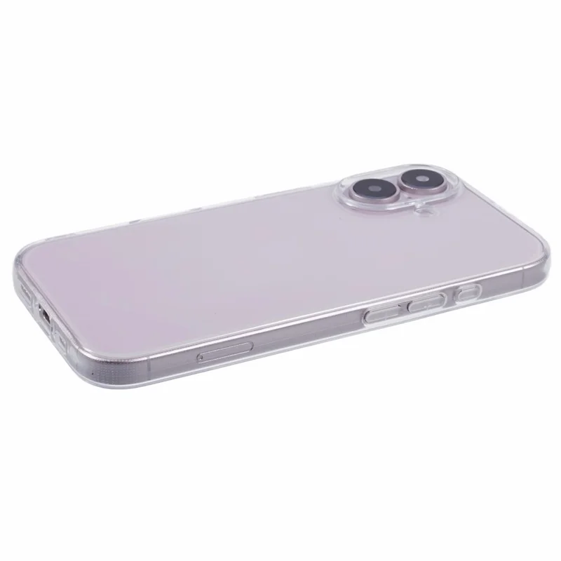 For iPhone 16 Plus Case Watermark-Free 2.0mm Clear Phone TPU Cover