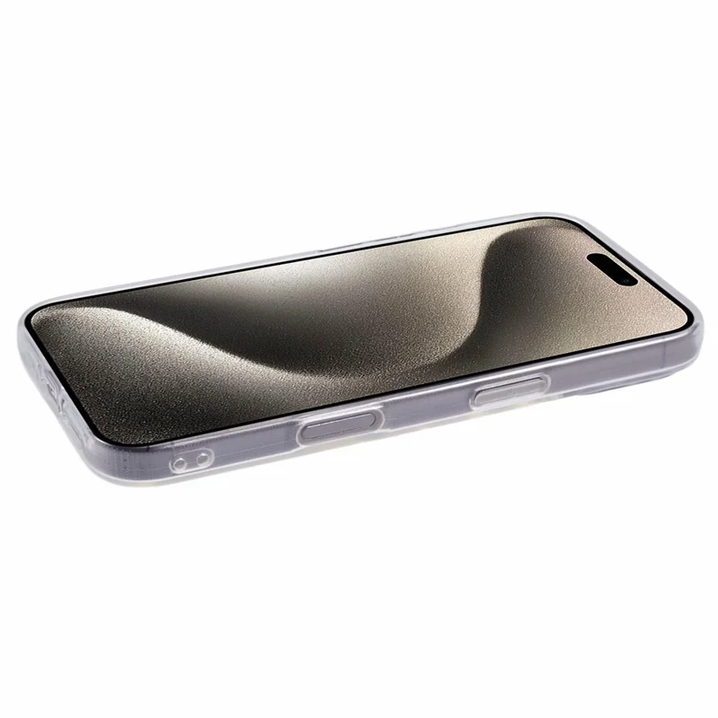 For iPhone 16 Plus Case Watermark-Free 2.0mm Clear Phone TPU Cover