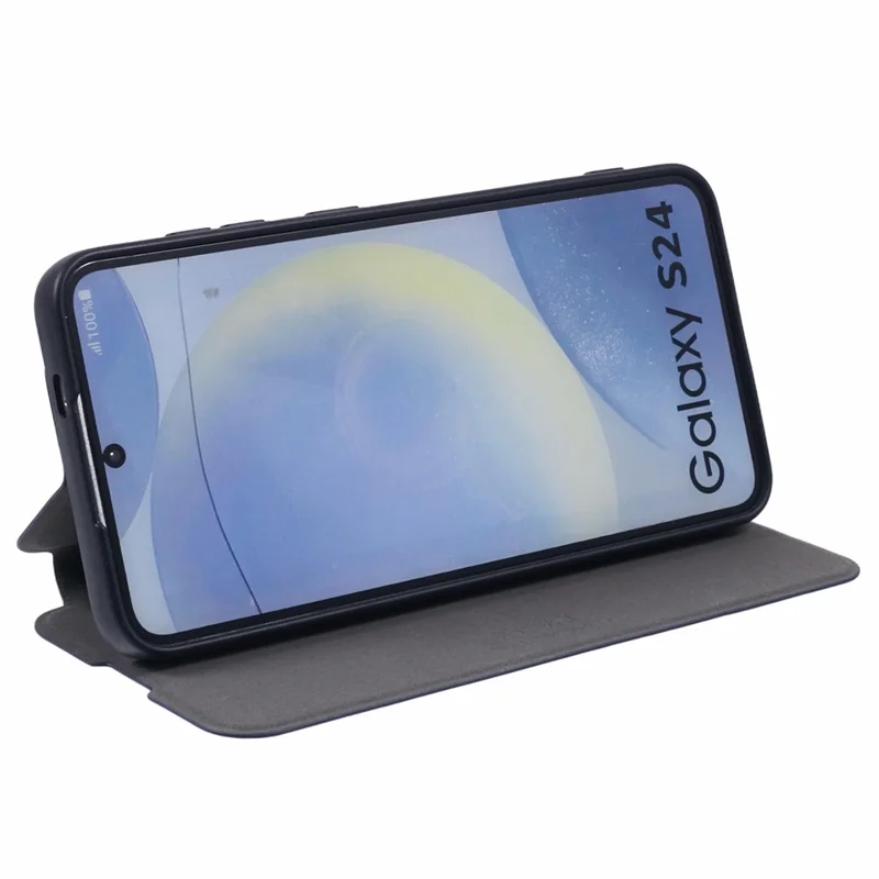 X-LEVEL Colorful-2 Series For Samsung Galaxy S24+ Case Magnetic Absorption Leather Phone Cover - Dark Blue