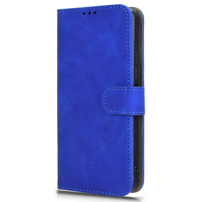 For Umidigi G6 Case Skin Touch Feeling Wallet PU Leather Phone Cover - Blue