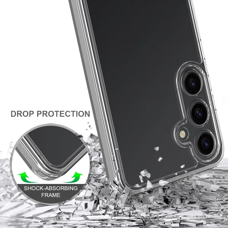 For Samsung Galaxy S24 FE Case TPU+Acrylic Shockproof Clear Phone Cover