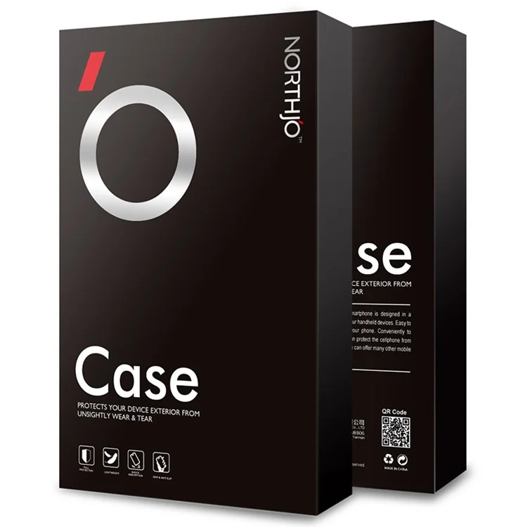 Estuche para iPhone 16 Pro Max de NORTHJO, con cubierta de teléfono de PC+TPU, protector de pantalla y película para lente.