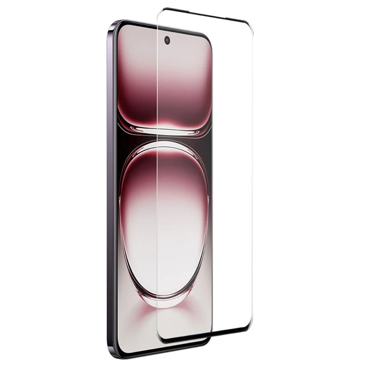 NORTHJO For Oppo Reno12 5G (Global) TPU Case Clear Phone Cover with 3D Curved Screen Film