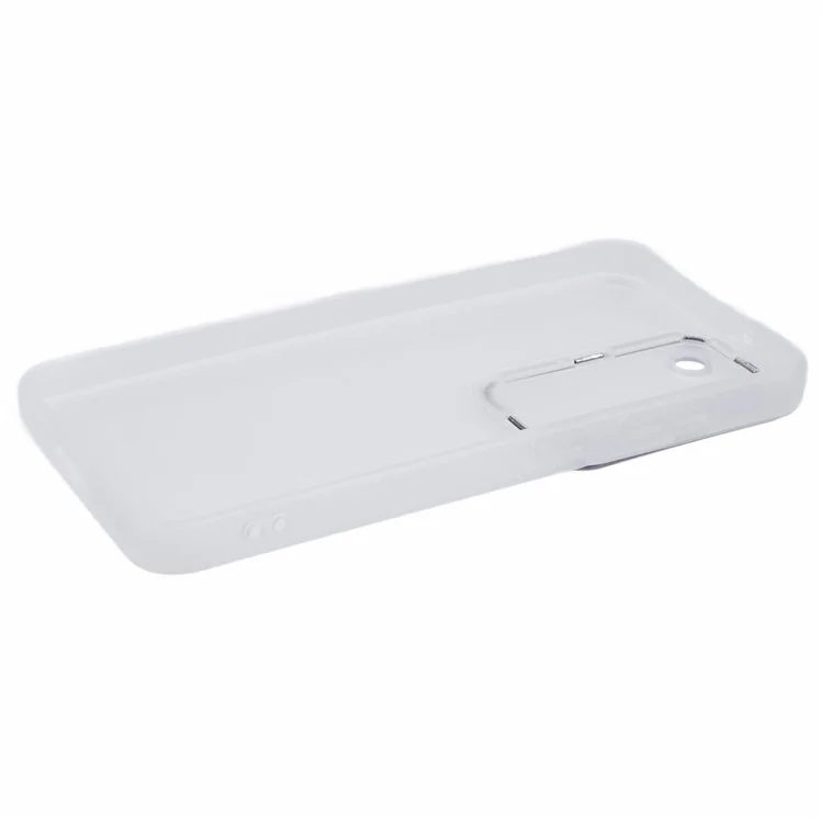 DKSM Series для Samsung Galaxy S23+ Чехол Electroplated Camera Frame TPU Phone Cover - Прозрачный Белый