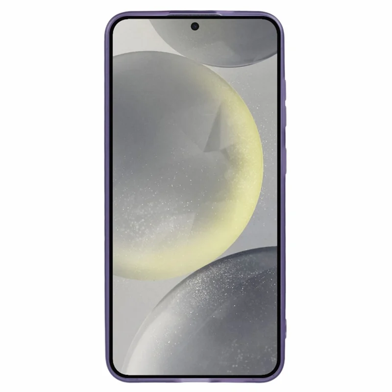 DKSM Series For Samsung Galaxy S24 Case Electroplated Camera Frame TPU Phone Cover - Transparent Purple