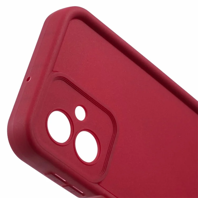 Pour Motorola Moto G54 5G Étui Fine Hole Soft TPU Phone Cover - Red
