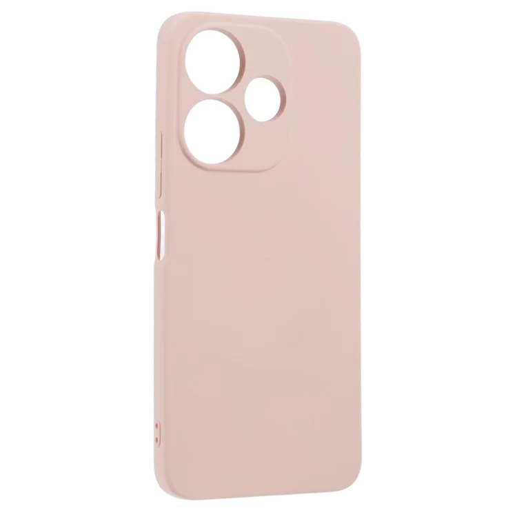 Para Xiaomi Redmi 13 5G / 4G / Note 13R 5G Funda Forro de Fibra Suave TPU Funda de Teléfono Ajuste Delgado - Rosa