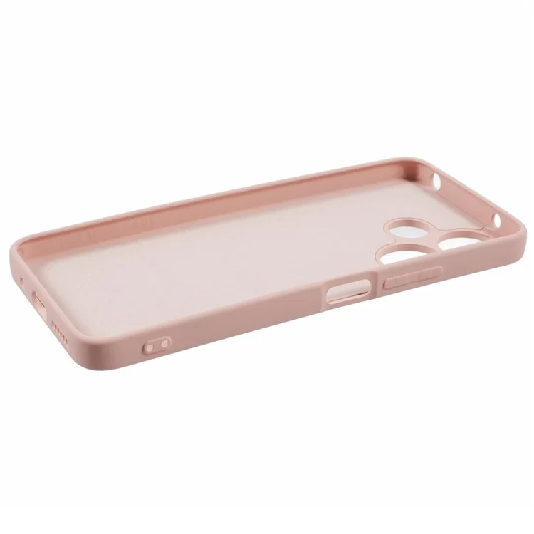 Para Xiaomi Redmi 13 5G / 4G / Note 13R 5G Funda Forro de Fibra Suave TPU Funda de Teléfono Ajuste Delgado - Rosa