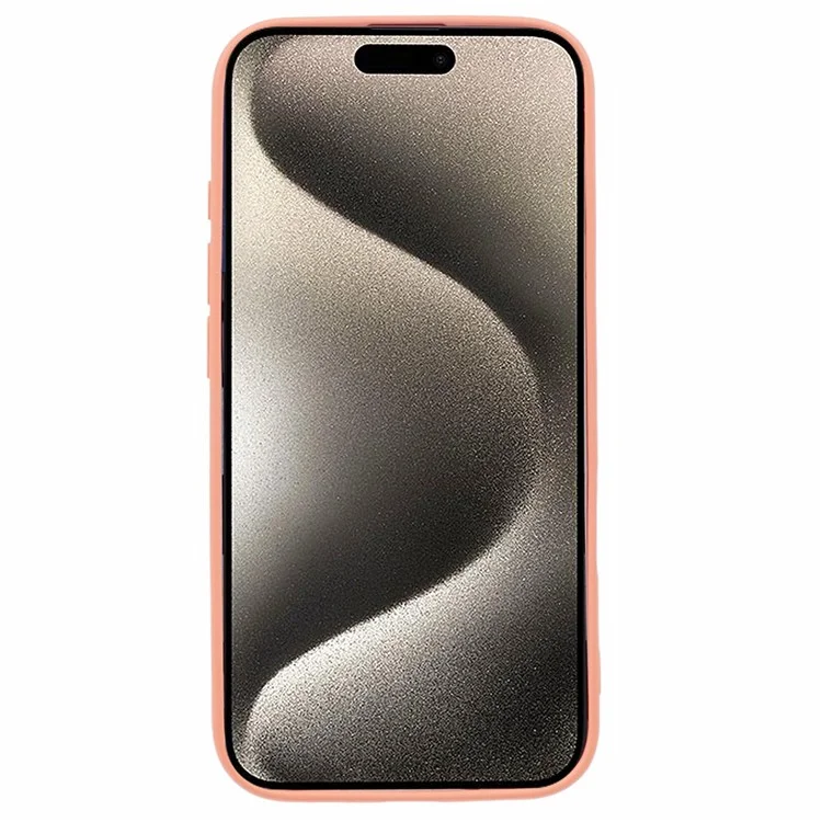 For iPhone 16 Plus Case Soft Fiber Lining TPU Phone Cover Camera Lens Protection - Orange