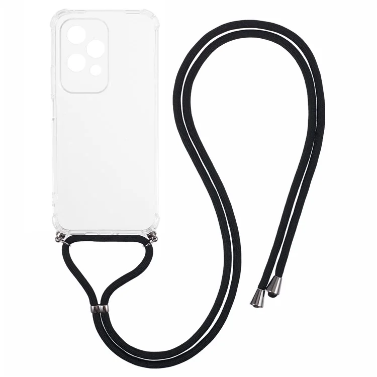 Coque de téléphone transparente 200 Lite For Honor en TPU avec coussin d'air pour une protection contre les chocs.