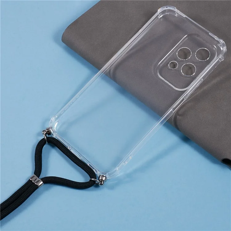 Coque de téléphone transparente 200 Lite For Honor en TPU avec coussin d'air pour une protection contre les chocs.