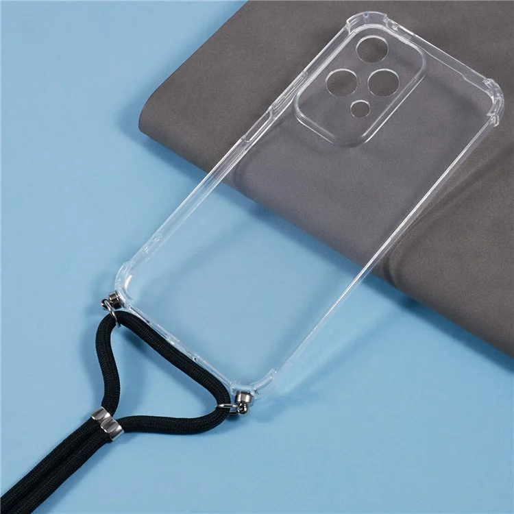 Coque de téléphone transparente 200 Lite For Honor en TPU avec coussin d'air pour une protection contre les chocs.