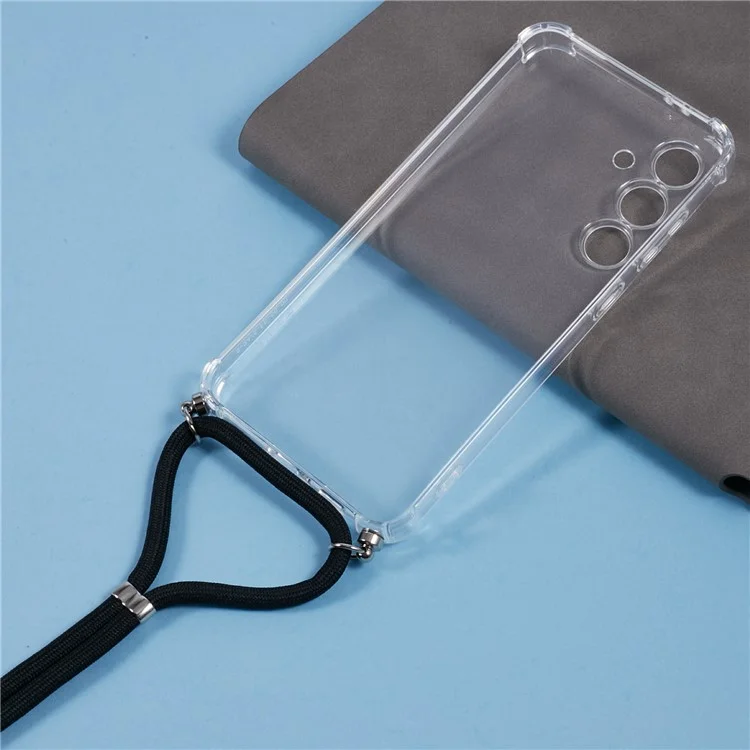 Para Samsung Galaxy S24 FE Carcasa TPU Transparente Funda Teléfono Reforzada en las Esquinas