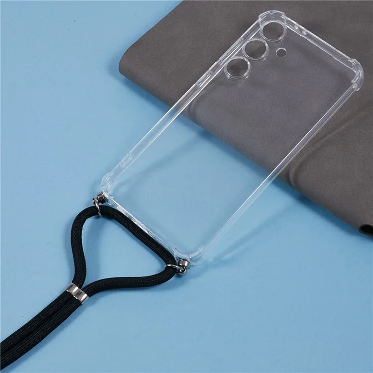 Para Samsung Galaxy S24 FE Carcasa TPU Transparente Funda Teléfono Reforzada en las Esquinas