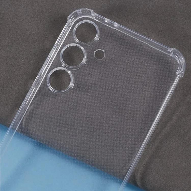 Para Samsung Galaxy S24 FE Carcasa TPU Transparente Funda Teléfono Reforzada en las Esquinas
