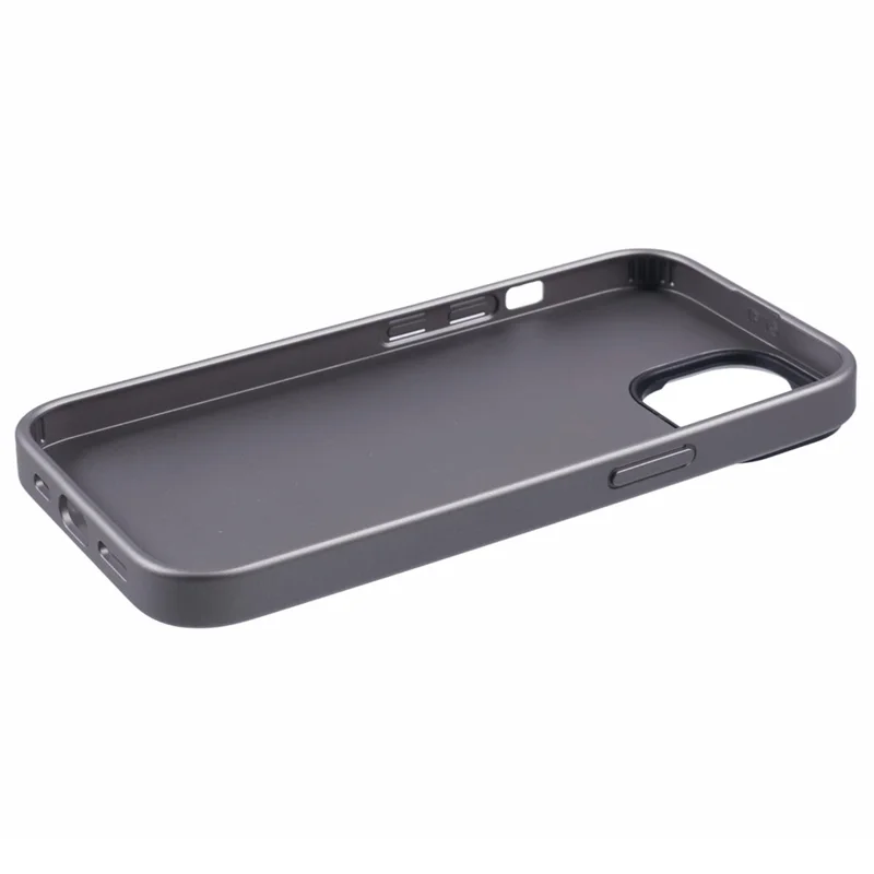 X-LEVEL For iPhone 15 Case Shockproof Geometric PU Leather Back Cover - Titanium Grey