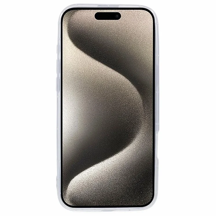Für iPhone 15 Pro Case Transparenter stoßfester TPU-Softphonecover