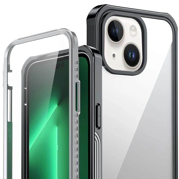 For iPhone 14 Daily Waterproof Phone Case Scratch-resistant Mobile Phone Protective Cover for Outdoor Hiking Climbing