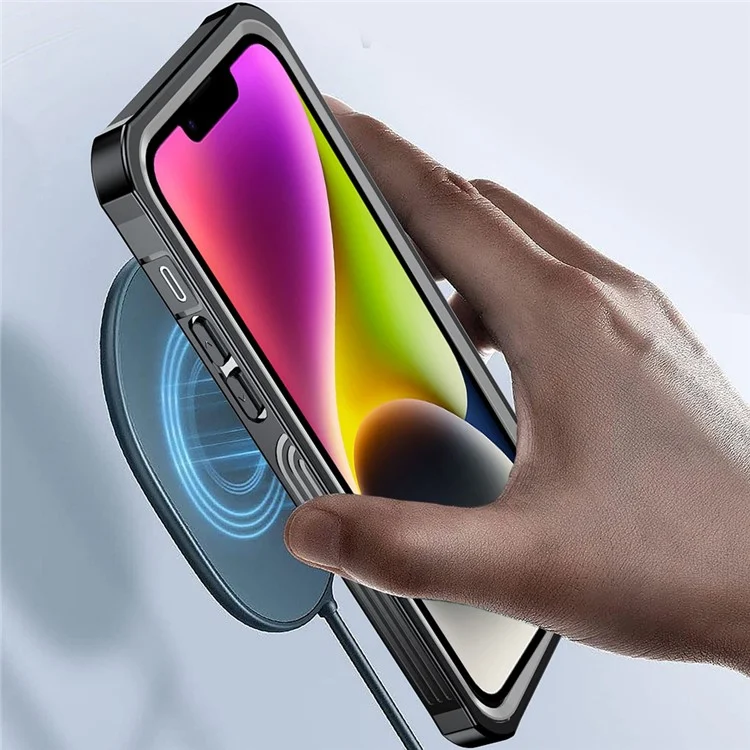 For iPhone 14 Daily Waterproof Phone Case Scratch-resistant Mobile Phone Protective Cover for Outdoor Hiking Climbing