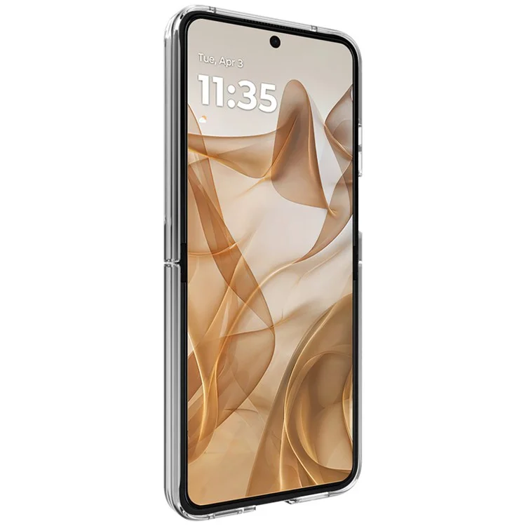 IMAK Crystal Case II Pro для Motorola Razr 50 5G / Razr 2024 5G, прозрачный ПК-чехол для телефона (верхняя крышка + нижняя крышка)