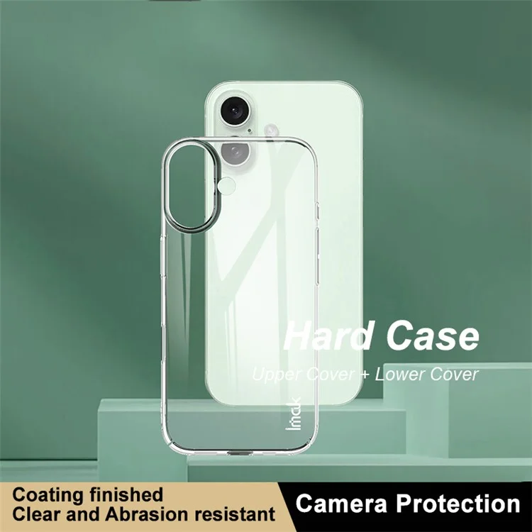 IMAK Crystal Case II Pro для iPhone 16 Прозрачный защитный чехол из ПК