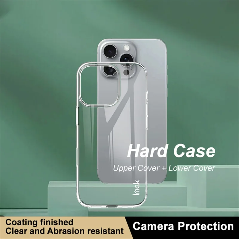 IMAK Crystal Case II Pro for iPhone 16 Pro Clear Case Hard PC Anti-scratch Phone Cover