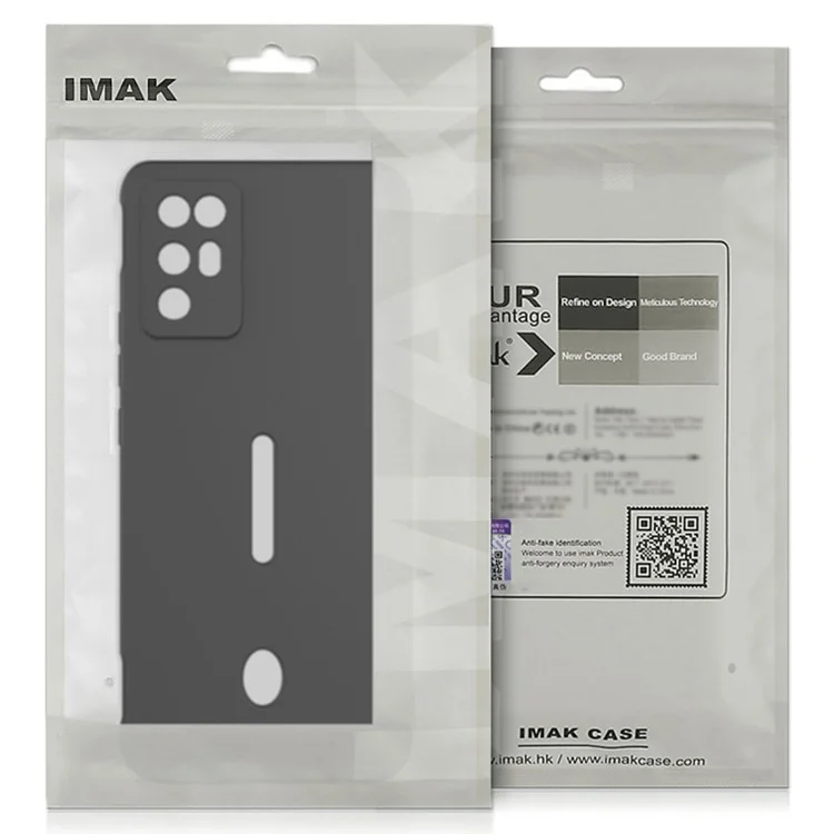 IMAK UC-4 Serie per Realme GT 6 5G / GT 6T 5G / GT Neo6 5G / Neo6 SE 5G Custodia per telefono in TPU con bordi dritti - Rosso