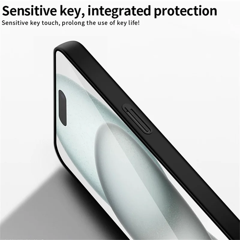 PINWUYO Serie PC per iPhone 16 Plus Case Hard PC Opaco Custodia per telefono cellulare - Rose Gold
