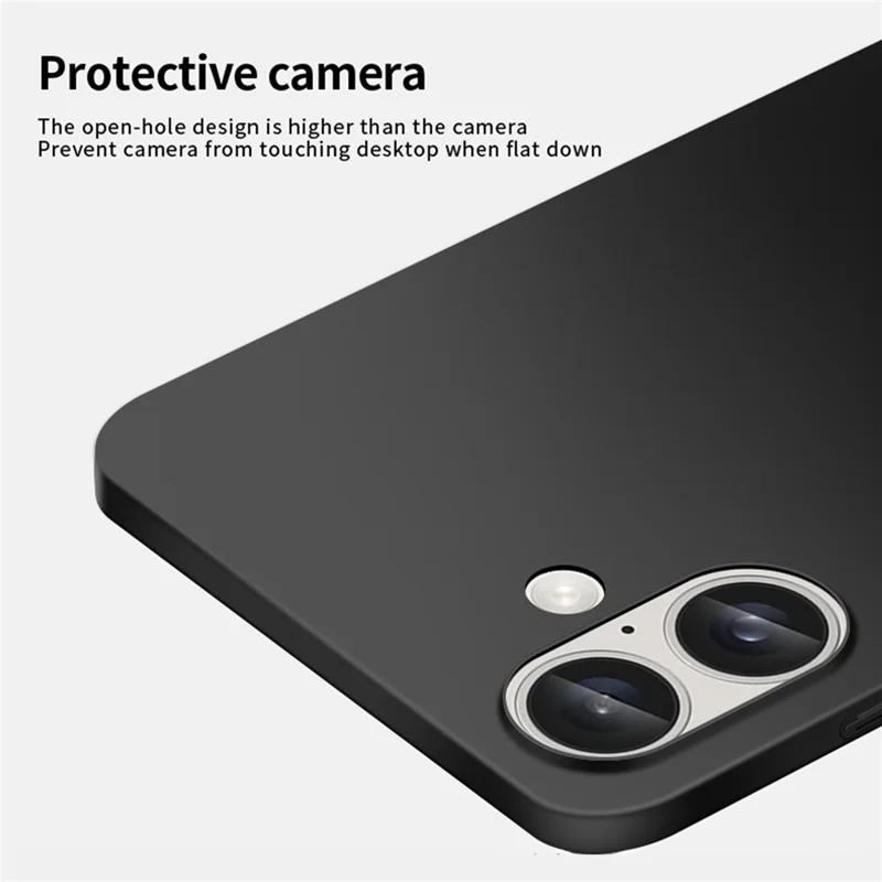 PINWUYO Serie PC per iPhone 16 Plus Case Hard PC Opaco Custodia per telefono cellulare - Rose Gold