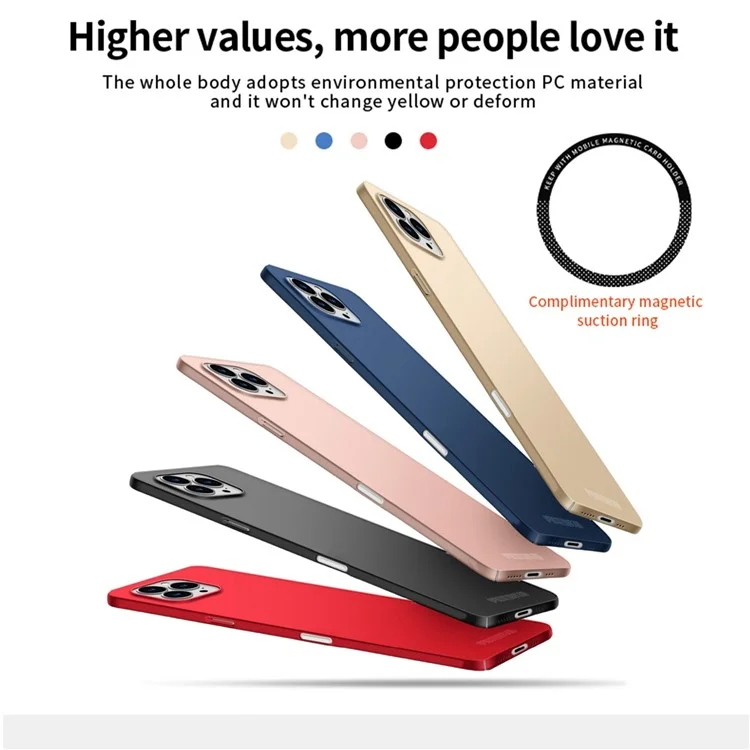PINWUYO PC Series для iPhone 16 Pro Case Matte Protective PC Phone Cover - Черный