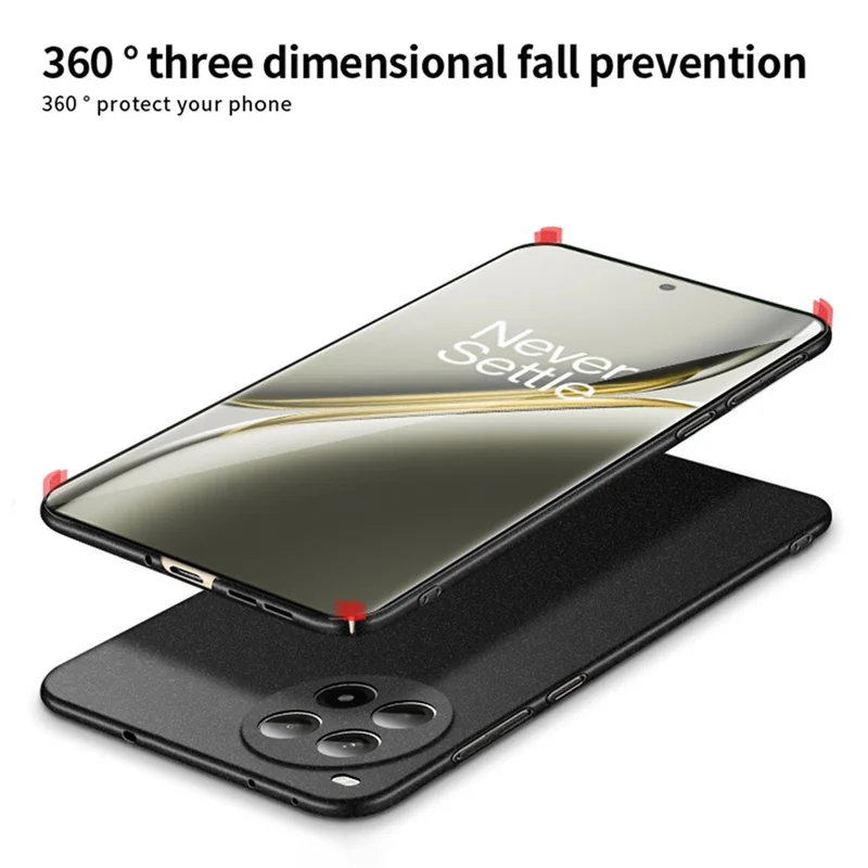 MOFI Shield Matte Series for OnePlus Ace 3 Pro 5G Case Silky Feel Hard PC Phone Cover - Red