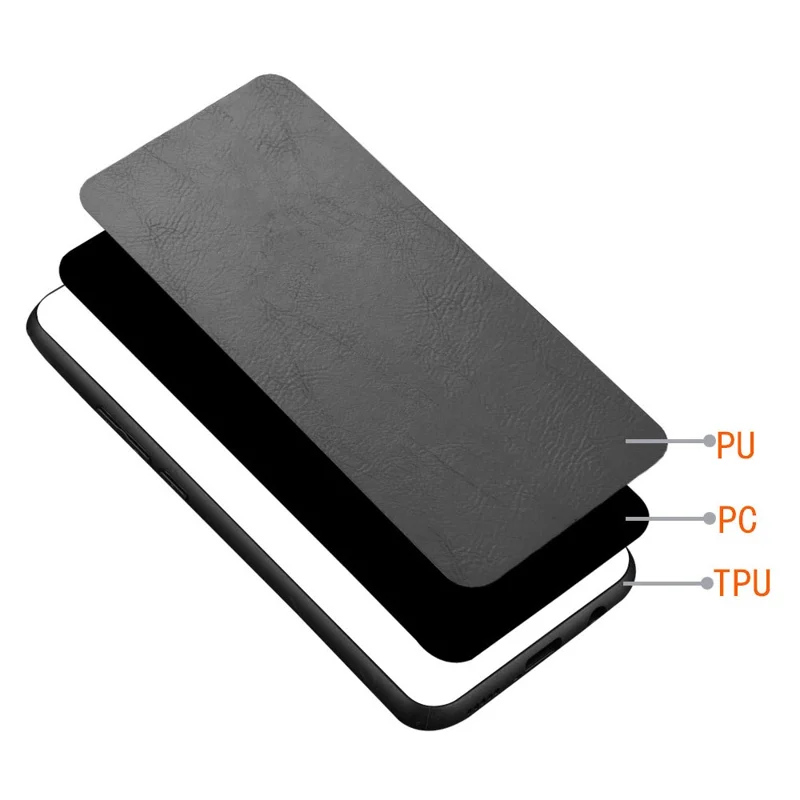 For Honor 200 5G Case Stitching Line PU Leather Coating Hybrid Phone Cover - Black