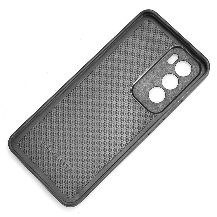 For Oppo Reno12 Pro 5G (Global) Case Leather Back Phone Cover with Bottle Opener Wristband - Black