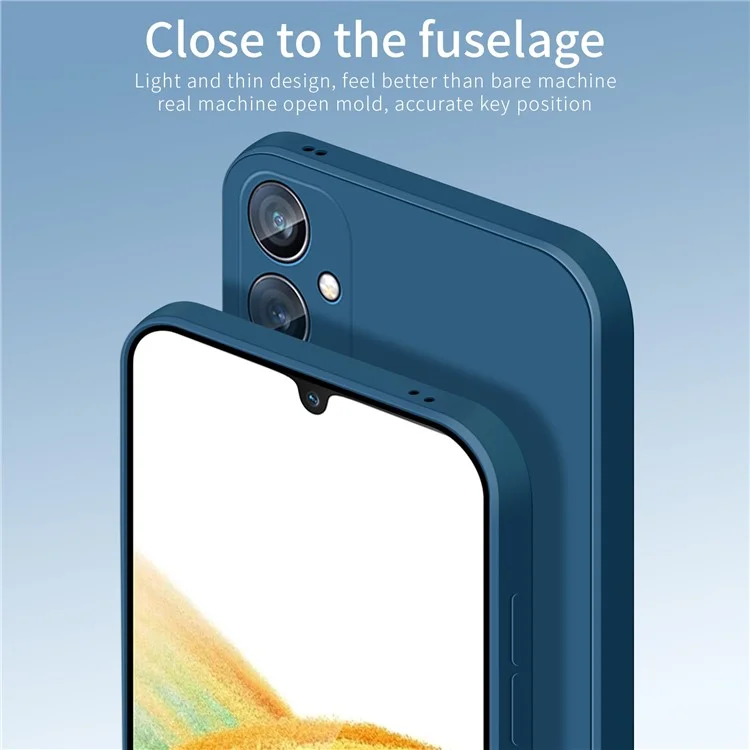 PINWUYO JK Touching Series For Samsung Galaxy S24 FE Case TPU Protective Phone Cover - Navy Blue