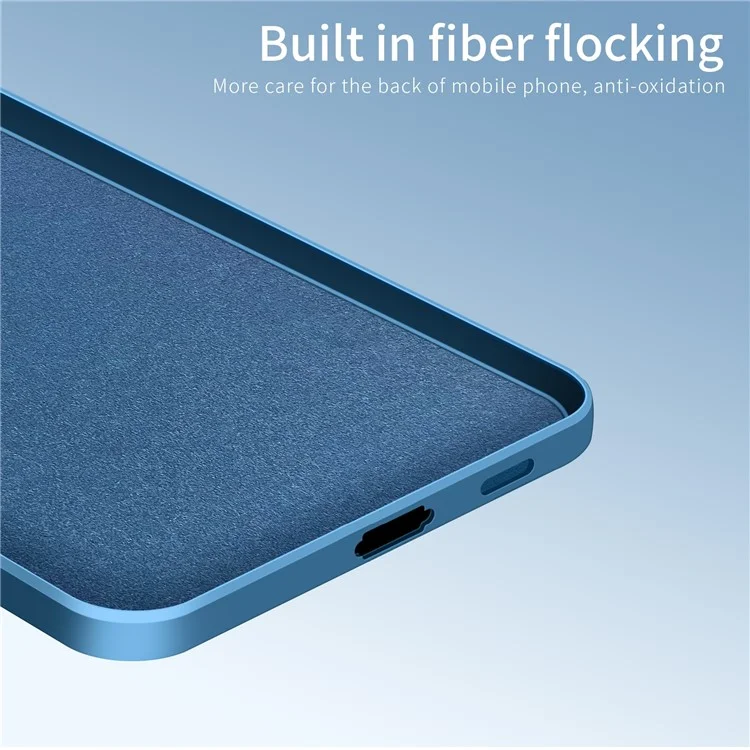 PINWUYO JK Touching Series For Samsung Galaxy S24 FE Case TPU Protective Phone Cover - Navy Blue