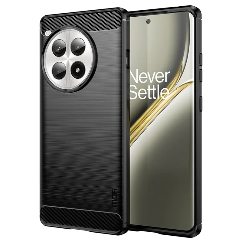 MOFI JK TPU Serie-1 für OnePlus Ace 3 Pro 5G TPU-Hülle Telefonabdeckung Kohlefaser-Textur - Schwarz