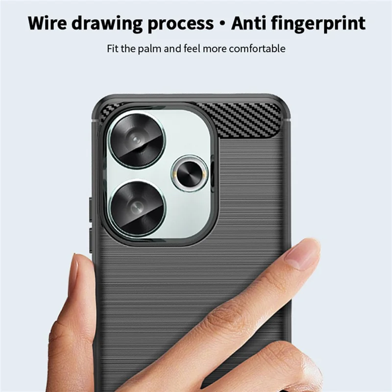 MOFI JK TPU Serie-1 per Xiaomi Poco F6 5G / Redmi Turbo 3 5G Custodia Slim Fit TPU Cover per Telefono - Nero