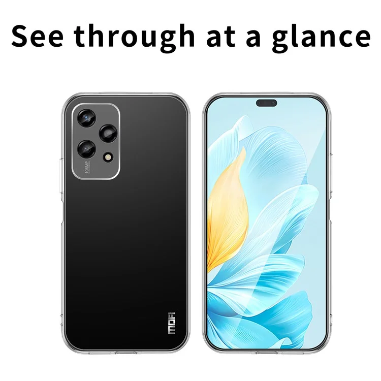 MOFI For Honor 200 Lite Étui de protection en TPU souple transparent