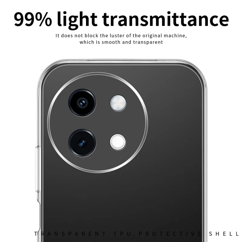 MOFI For vivo Y38 5G Case Transparent Slim TPU Mobile Phone Cover