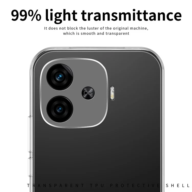 Чехол MOFI для vivo iQOO Z9 Turbo 5G, гибкий TPU-чехол, прозрачный