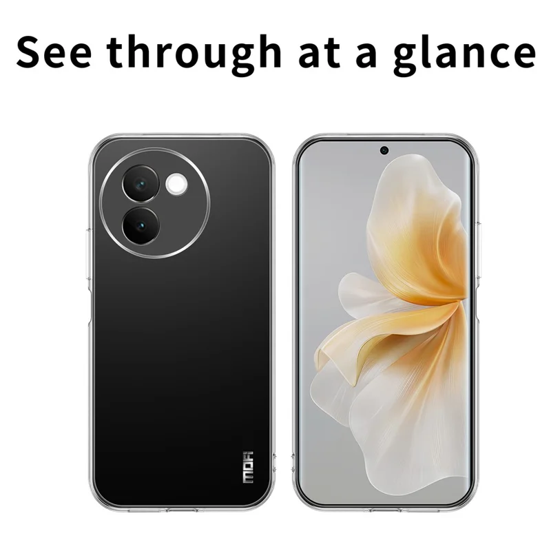 MOFI Für vivo V30e 5G TPU Hülle Transparenter Schützender Handyhülle
