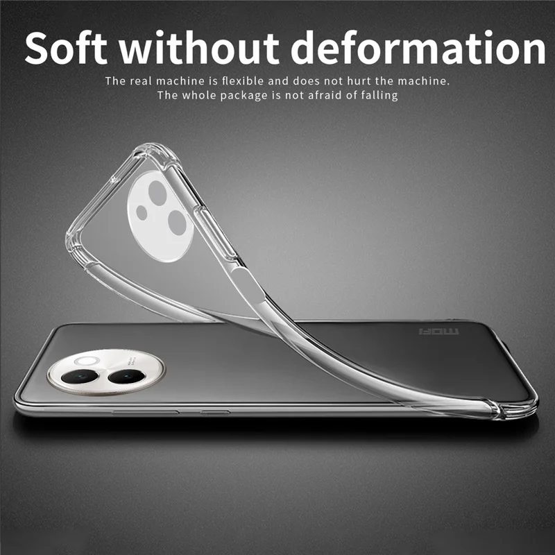 MOFI Für vivo V30e 5G TPU Hülle Transparenter Schützender Handyhülle