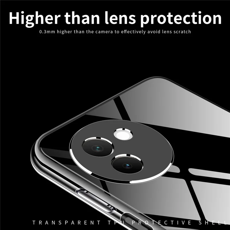 MOFI Für vivo V30e 5G TPU Hülle Transparenter Schützender Handyhülle