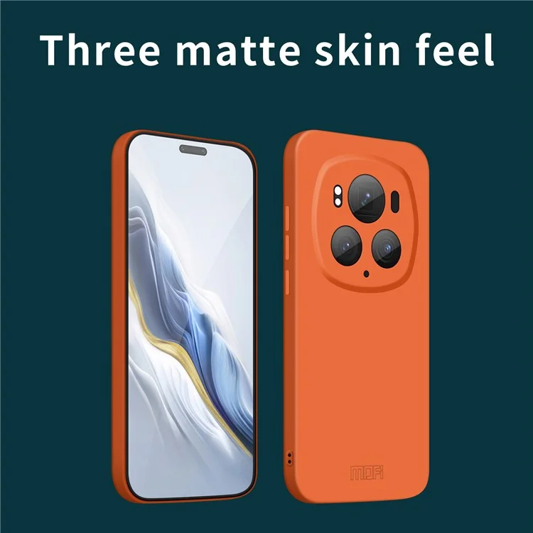 MOFI JK Qin Series For Honor Magic6 Pro 5G Coque Orange Anti-Rayure TPU+Acrylique Housse de Protection