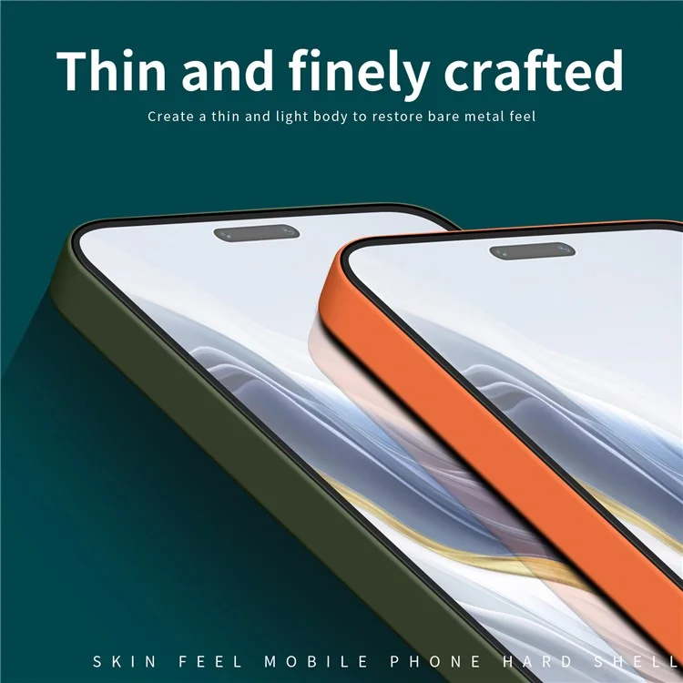 MOFI JK Qin Series For Honor Magic6 Pro 5G Coque Orange Anti-Rayure TPU+Acrylique Housse de Protection