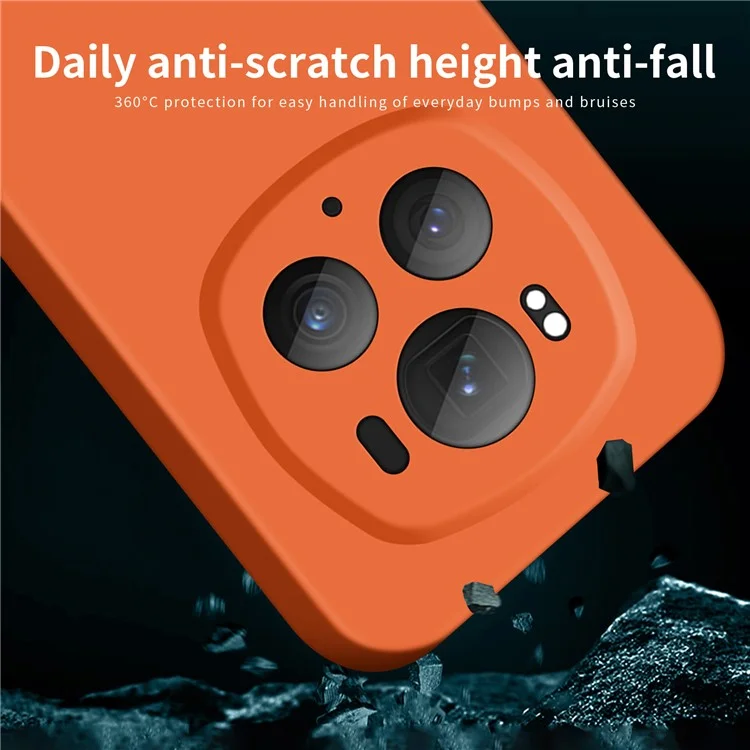 MOFI JK Qin Series For Honor Magic6 Pro 5G Coque Orange Anti-Rayure TPU+Acrylique Housse de Protection