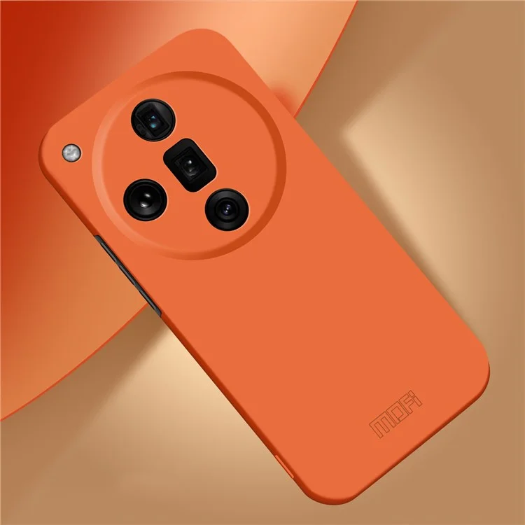 MOFI JK Qin Série Pour Oppo Find X7 5G Étui Skin Touch TPU+Acrylique Housse de Téléphone - Orange
