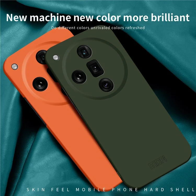 MOFI JK Qin Série Pour Oppo Find X7 5G Étui Skin Touch TPU+Acrylique Housse de Téléphone - Orange