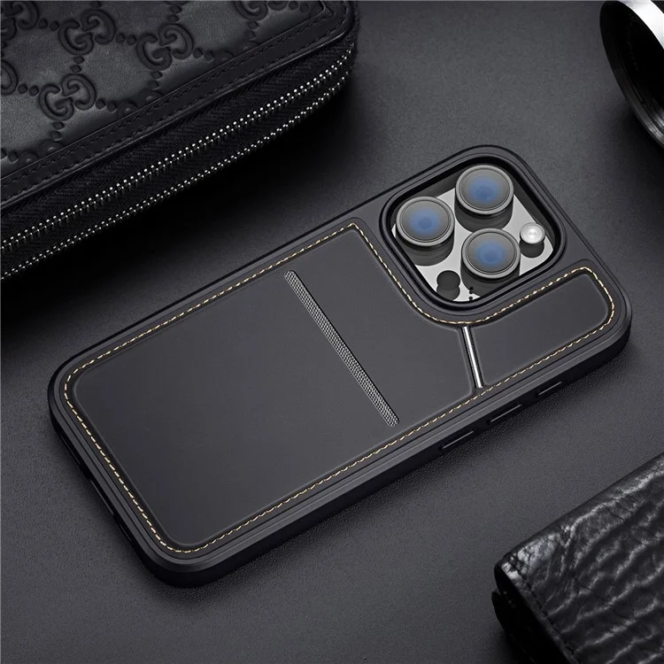 DUX DUCIS Rafi II Series per iPhone 16 Pro Max Custodia Compatibile con MagSafe Card Slots Phone Cover - Nero